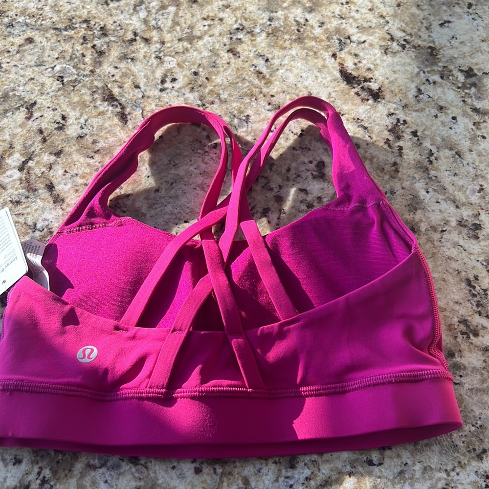 NWT 🍋 Lululemon Ripened Raspberry Energy Bra Size 4 - Picture 2 of 3